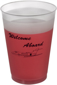 Promotional Stadium Cups: 12oz Frosted Flexible Cups